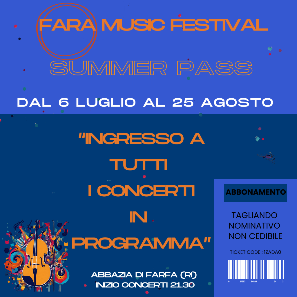 Fara Music Summer Pass | Abbonati